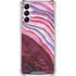 Plum Watercolor Geode Galaxy A15 5G Clear Case